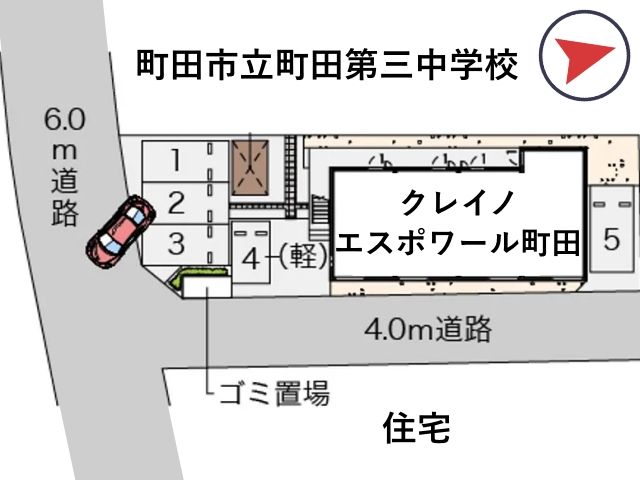 クレイノエスポワール町田駐車場【56349】の駐車場写真
