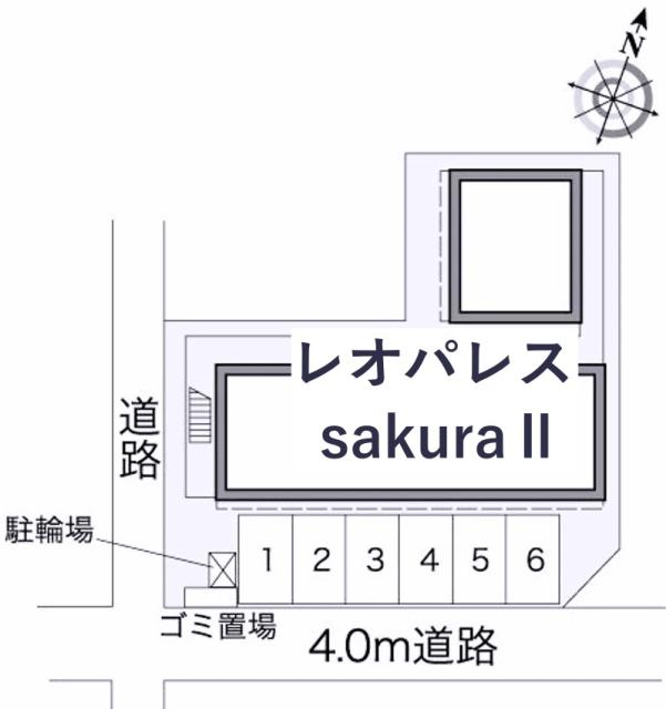 レオパレスsakuraⅡ駐車場【26189】の駐車場写真