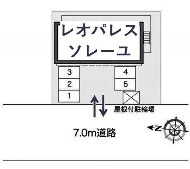 レオパレスソレーユ駐車場【25065】の駐車場写真