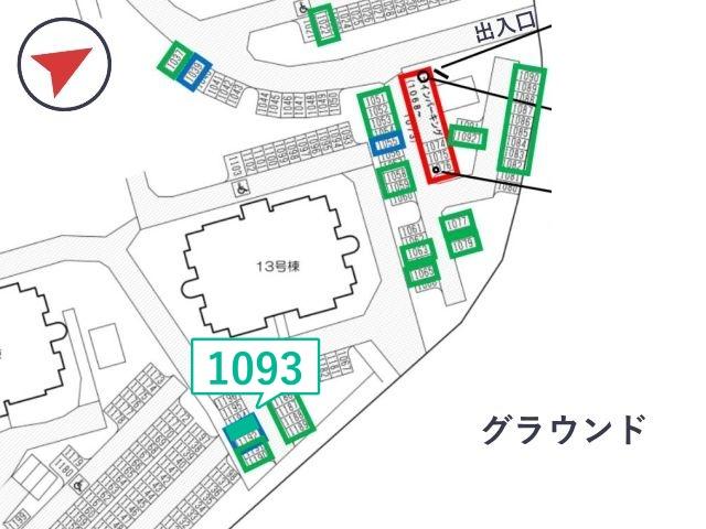 赤坂台3丁 団地駐車場(13号棟付近)の駐車場写真