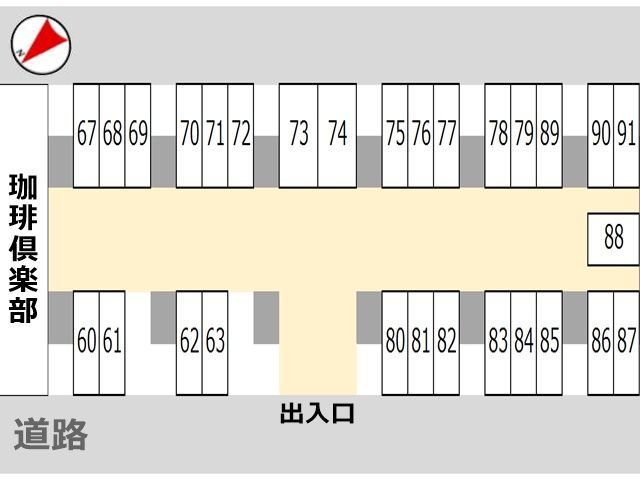 駐車場の配置図です。
