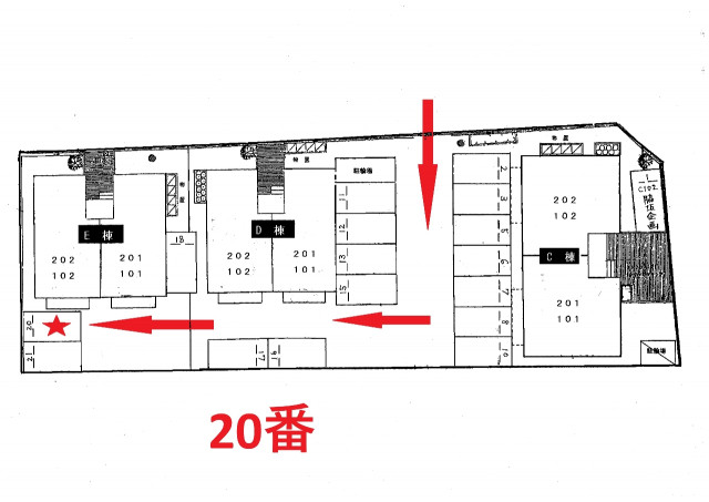 セジュール脇坂敷地内駐車場 20番の駐車場写真