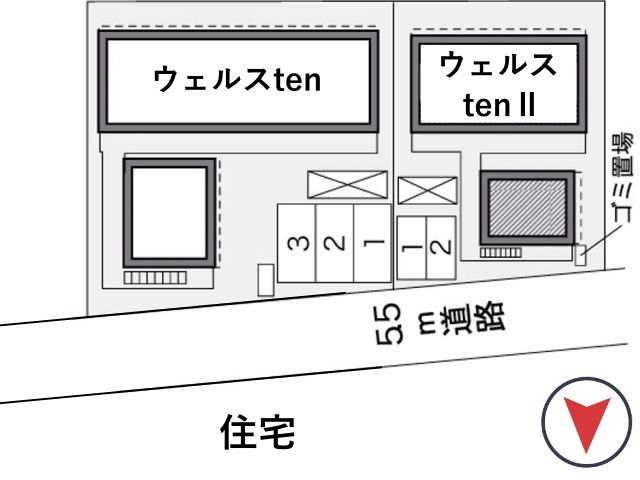 レオパレスウェルスtenⅡ駐車場【40726】の駐車場写真