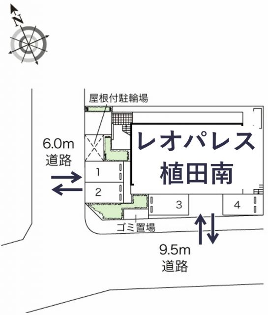 レオパレス植田南駐車場【44272】の駐車場写真