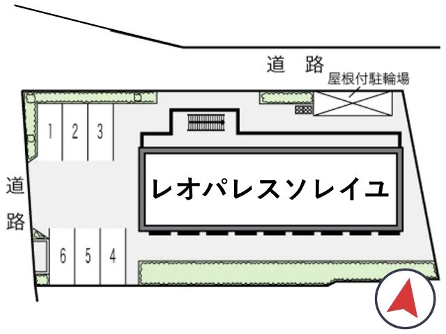 レオパレスソレイユ駐車場【14173】の駐車場写真