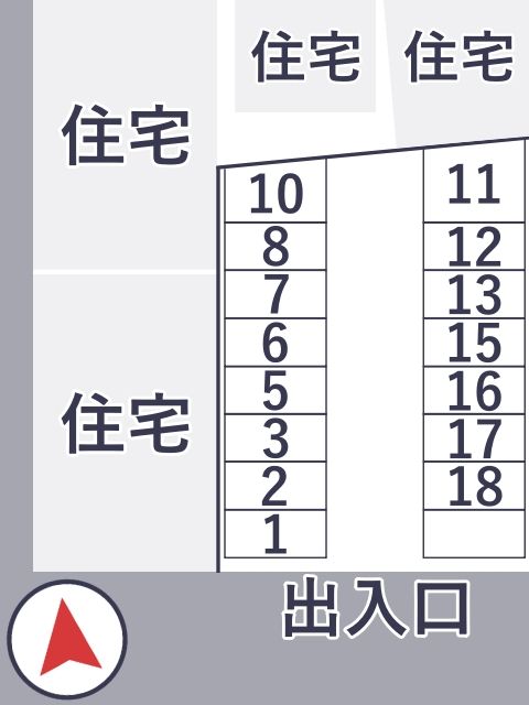 枚方市楠葉丘1丁目57駐車場の駐車場写真