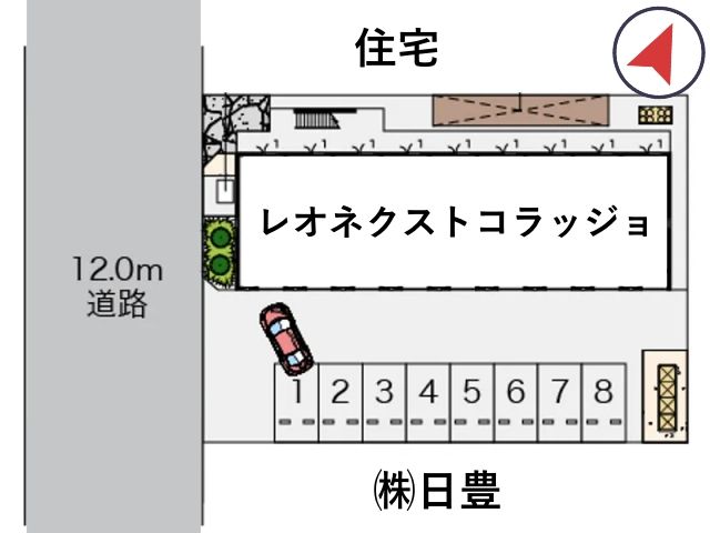 レオネクストコラッジョ駐車場【53411】の駐車場写真