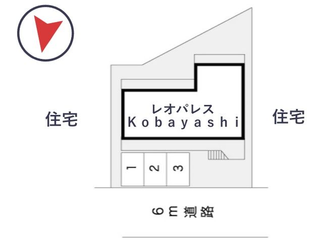 レオパレスKobayashi駐車場【4630】の駐車場写真