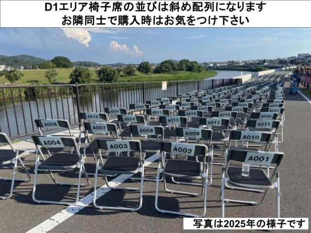【Dエリア】阿武隈川　堤防椅子（D1）エリア＜椅子１席＞の駐車場写真
