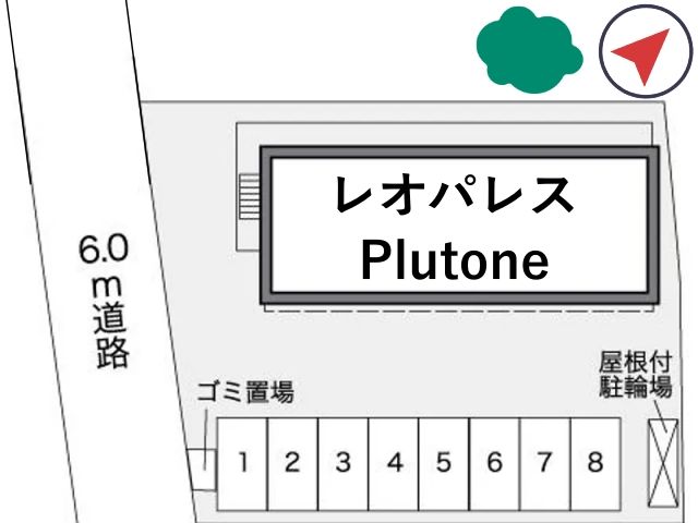 レオパレスPlutone駐車場【27295】の駐車場写真