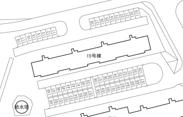 香里三井団地駐車場【15号棟付近】(0073)の駐車場写真