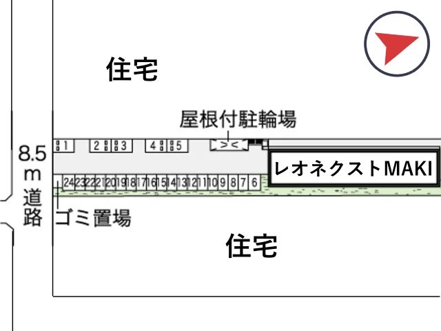 レオネクストMAKI駐車場【43717】の駐車場写真