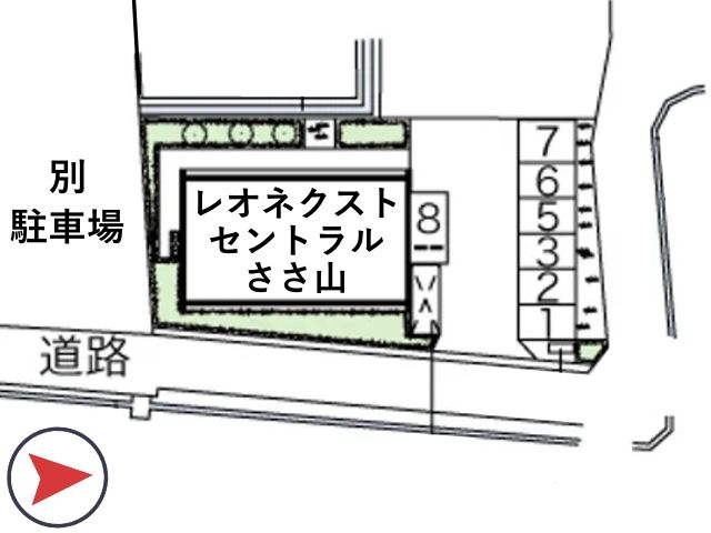 レオネクストセントラルささ山駐車場【43142】の駐車場写真