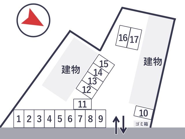 GREEN GABLES2 駐車場の駐車場写真