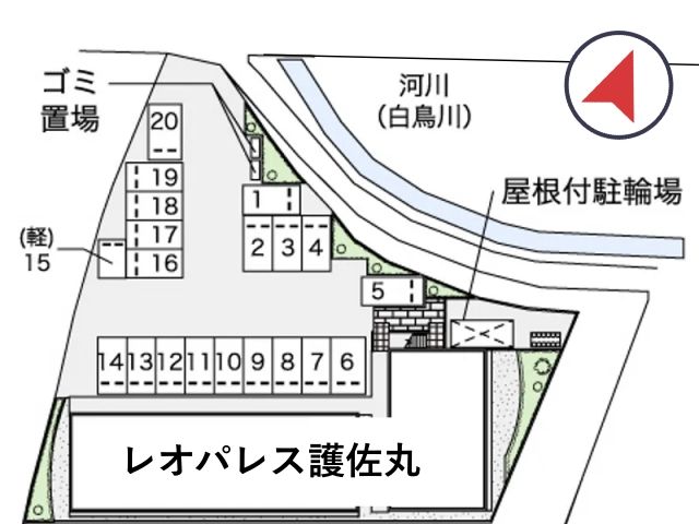 レオパレス護佐丸駐車場【43141】の駐車場写真