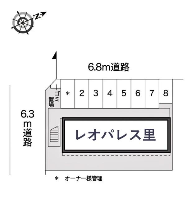 レオパレス里駐車場【14312】の駐車場写真