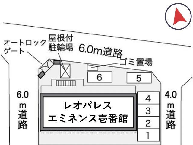 レオパレスエミネンス壱番館駐車場【35372】の駐車場写真