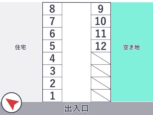 akippa スワマチスローハイク藤森駐車場の駐車場写真