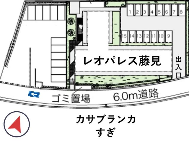 レオパレス藤見駐車場【40424】の駐車場写真