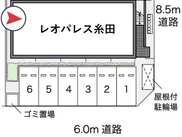 レオパレス糸田駐車場【44474】の駐車場写真