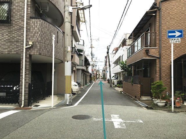 6.直進してください。