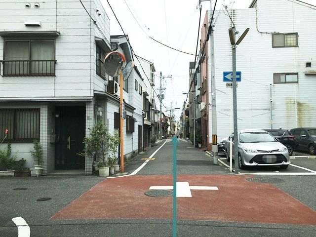 7.直進してください。