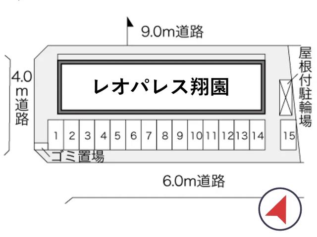レオパレス翔園駐車場【23200】の駐車場写真