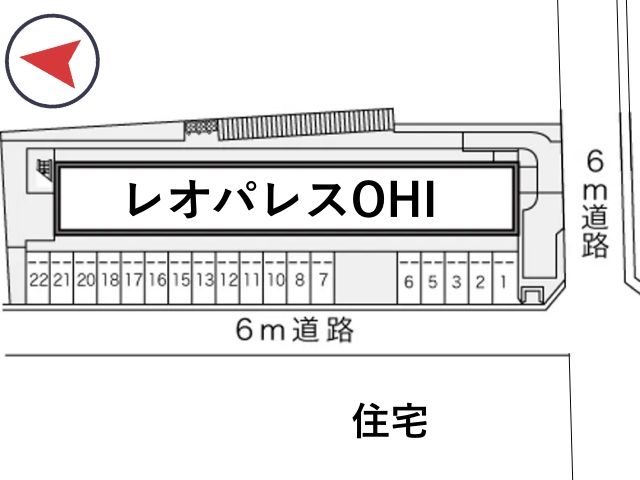 レオパレスOHI駐車場【12598】の駐車場写真