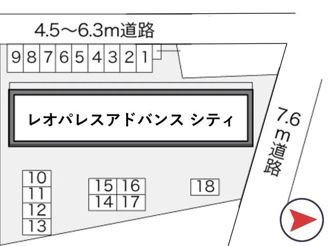レオパレスアドバンス シティ駐車場【21362】の駐車場写真