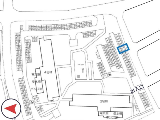 高倉台第1 団地駐車場(3～4号棟付近)の駐車場写真