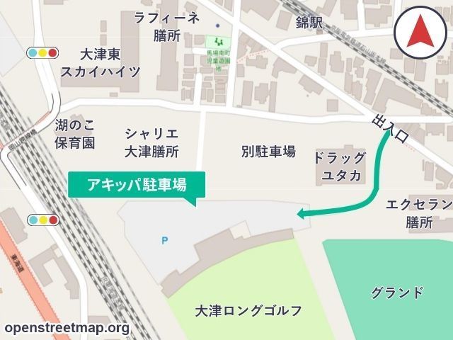 P2 大津ロングゴルフ駐車場の駐車場写真