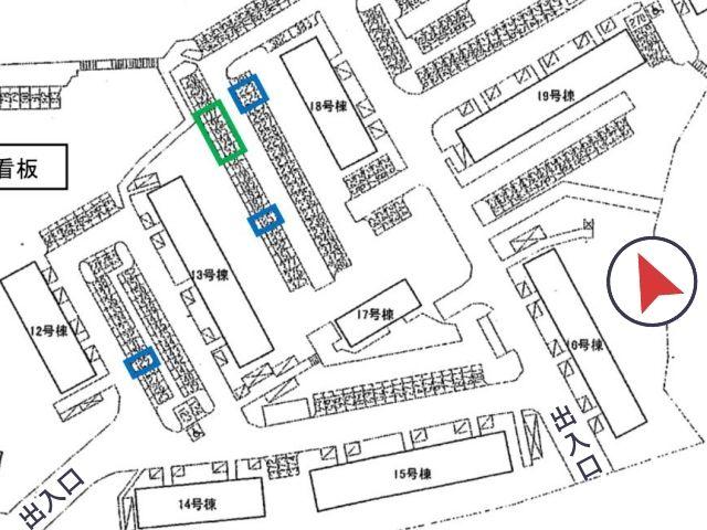 城山台2丁 団地駐車場(12号棟付近)の駐車場写真