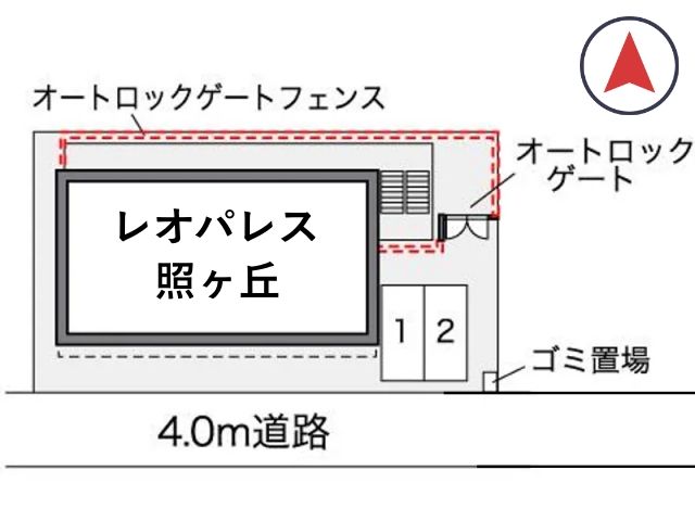 レオパレス照ヶ丘駐車場【35148】の駐車場写真