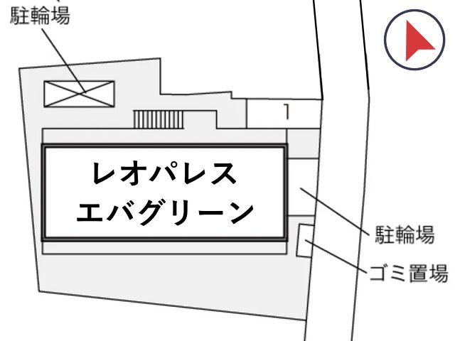 レオパレスエバグリーン駐車場【17557】の駐車場写真