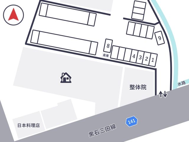 akippa三輪2丁目駐車場の駐車場写真