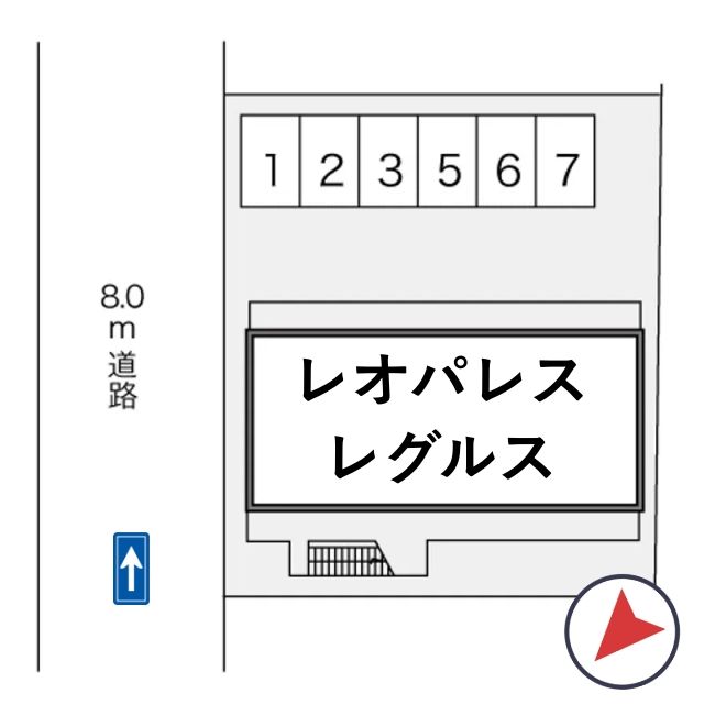 レオパレスレグルス駐車場【17611】の駐車場写真