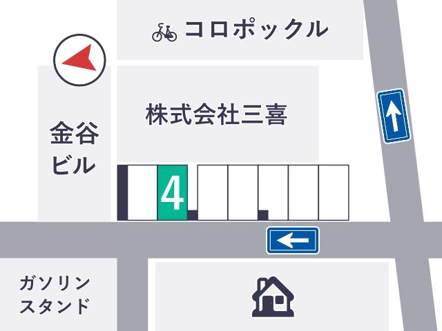 4番※車高165cmまで※メゾンアルベールミキ駐車場【利用制限：20:00～翌朝07:00】【夜間のみ】の駐車場写真