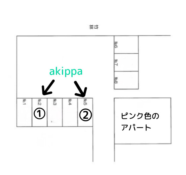 ルシェール名来駐車場の駐車場写真