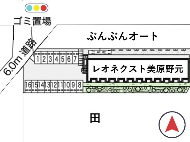 レオネクスト美原野元駐車場【45785】の駐車場写真