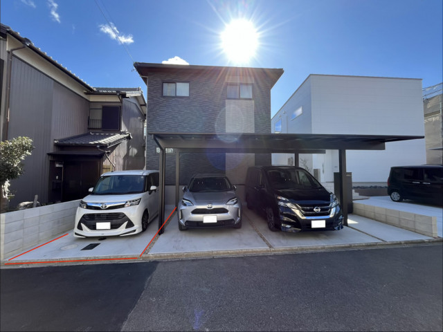 【時間貸し&大型車OK】森岡下今池1駐車場の駐車場写真