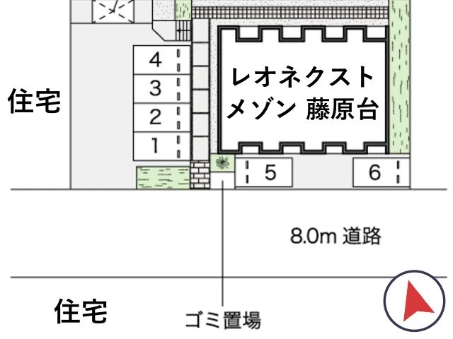レオネクストメゾン 藤原台駐車場【53424】の駐車場写真