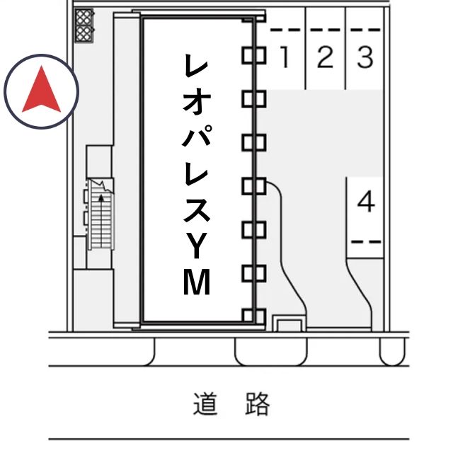 レオパレスYM駐車場【13246】の駐車場写真