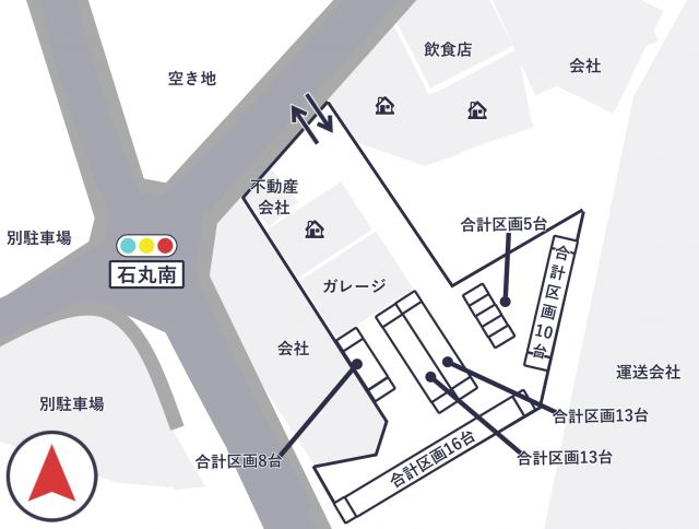 スプーンゲート徒歩14分駐車場の駐車場写真