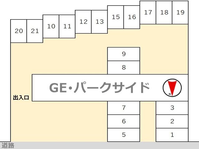 駐車場の配置図です。