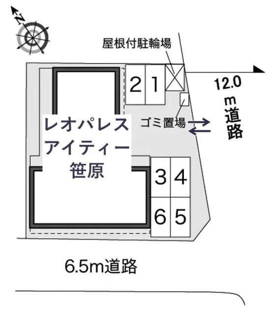 レオパレスアイティー笹原駐車場【33657】の駐車場写真