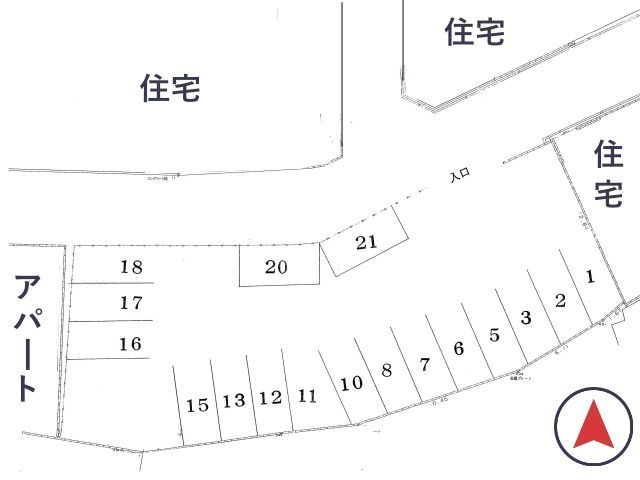 稲田新町橋詰モータープールの駐車場写真