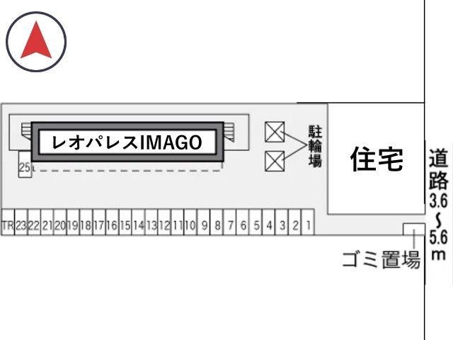 レオパレスIMAGO駐車場【17030】の駐車場写真
