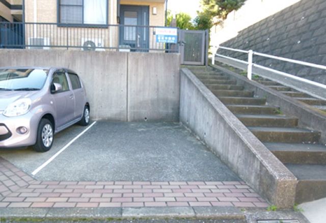 【道順5】こちらがakippa駐車場です。