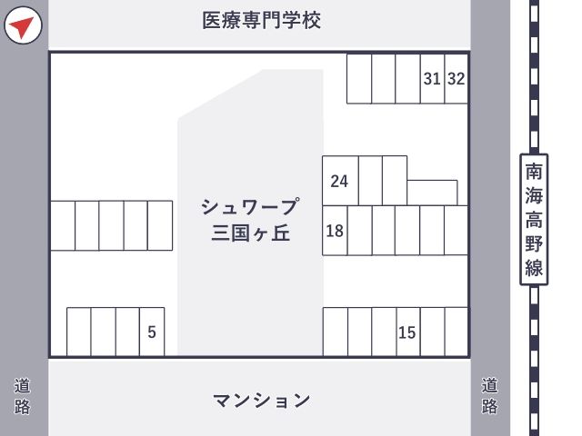 シュワーブ三国ヶ丘駐車場の駐車場写真