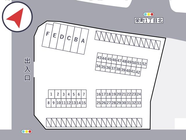 淡路交通 洲本駅の跡パーキング《バス専用》の駐車場写真